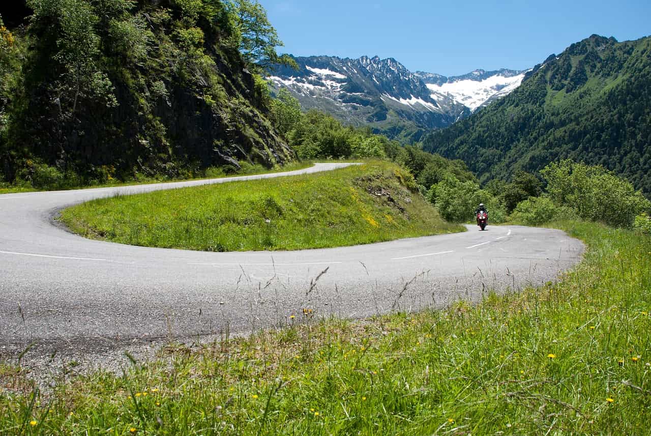 motorradurlaub bayern - ausfahrt auf passstraßen